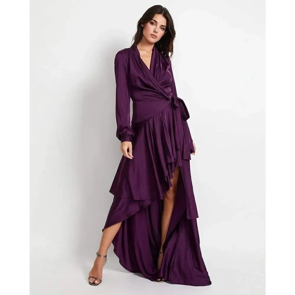 PATBO Hi Low Maxi Wrap Dress size 2